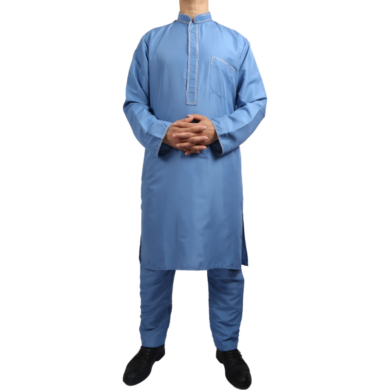 Wholesale Design Loose New 2022 Men's Muslim Arabic Casual Islamic Robe Thobe