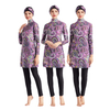 Printed Middle East Women's Swimwear Southeast Asian Women's Conservative Swimwear Three-piece Set AliExpress Amazon