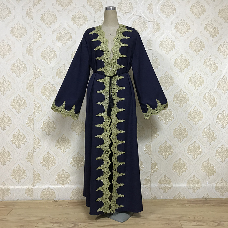  Open Abaya Bat Sleeve Modest 2022 Morocco Kaftan Dubai Turkish Caftan Islamic Clothing Burka Thobe Kimono Jalabiya Arab Muslim Prayer Women Maxi Dress Open Abaya