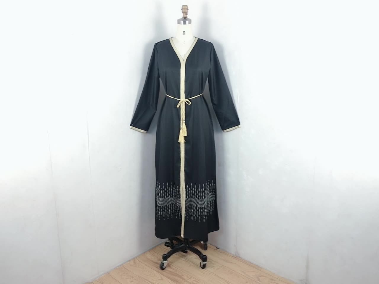  Dubai Jalabiya Thobe Kimono Abaya Modest Arab Muslim 2022 Turkish Caftan Kaftan Islamic Clothing Morocco Burka Bat Sleeve Prayer Women Maxi Dress Open Abaya