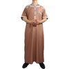 2022 Wholesale New Arabic Men's Robe Stand Collar Muslim Islamic Thobe