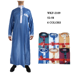2022 Loose Muslim Casual Islamic Robe New Arabic Men's Wholesale Design Thobe