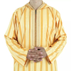 Wholesale Middle East New Arabic Men's Robe Stand Collar Muslim Islamic Thobe