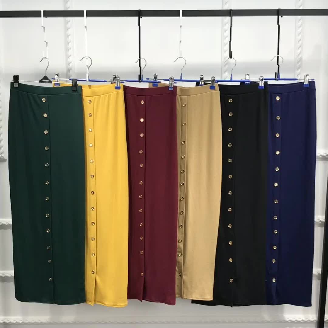 2022 Aliexpress Pleated Velvet Muslim Lady New Design Color Fashion Sheath Dress Skirt