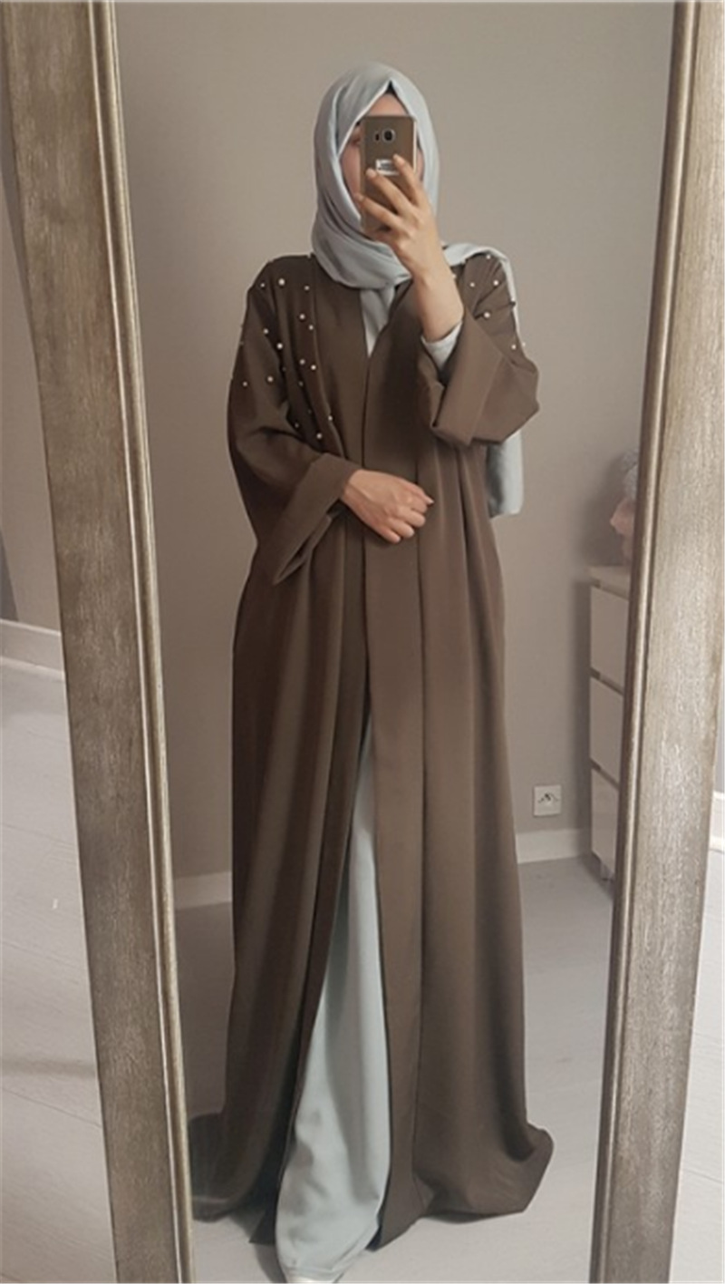 Pearl Unique Casual Modest Plus Size Maxi Dresses New Muslim Ladies Designer Islamic Abaya