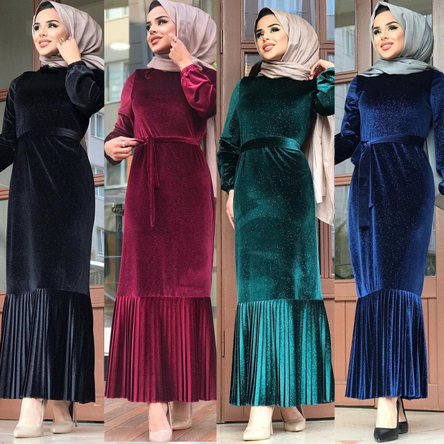 Trendy Modest Dubai Gowns New Muslim Maxi Dresses Casual Ladies Designer Islamic Abaya