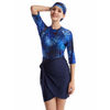  Swimwear 3 Pieces Sportswear Muslim Islamic Clothing Sportswear Modest Fabric 2021 Women Full Cover Fashion Swimwear Swimsuit Burkini