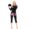  Women Swimwear Fashion Fabric Sportswear Sportswear 2021 Muslim Full Cover Modest Islamic Clothing Swimwear Swimsuit Burkini