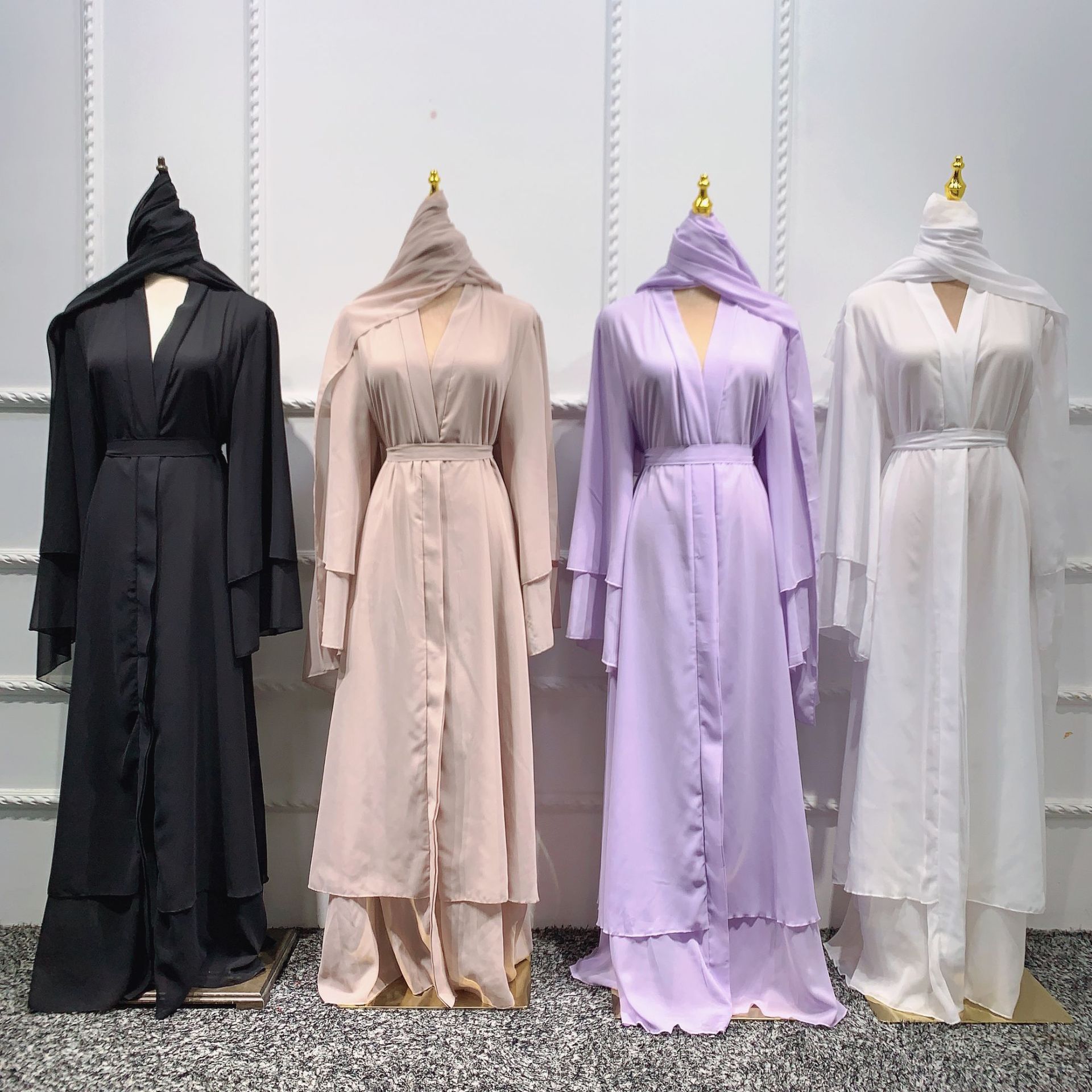 New Muslim Ladies Plus Size Wholesale Casual Modest Maxi Dresses Designer Islamic Abaya