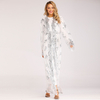 Explosive Muslim Women's Dress Cardigan Luxury Sequins Embroidery Lace Seamless Outer