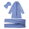  Plus Size Swimming Cap Pants Muslim Sportswear Islamic Clothing Women Swimwear Fabric Sportswear Fashion 3 Pieces Full Cover 2021 Modest Swimwear Swimsuit Burkini