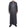 Wholesale Islamic Arabic Men's Robe Muslim Middle East Qatar Stand Collar Thobe