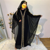 Muslim Cross-border Sources of New Fashion And Elegant Loose Muslim Robe Bat Sleeve Plus Size Women's Dress