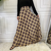 2022 European and American fashion hot style hot sale casual waist waist slimming Scottish skirt