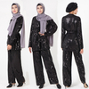 Dubai Embroidery Long Sleeve Modest Fashion Islamic Loose Islamic Muslim Maxi Dresses Abaya