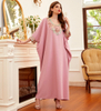 New Dubai Casual Maxi Dresses Modest Muslim Women Embroidery Islamic Clothing Abaya