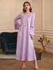 Middle East Ramadan New Dubai Modest Muslim Women Casual Maxi Dresses Islamic Clothing Abaya