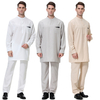  Sherwani Muslim 2021 Boy Thobe Sets for Men Designs Salwar Kameez Modest Chemises Hommes Islamic India & Pakistan Clothing Abaya Kurta