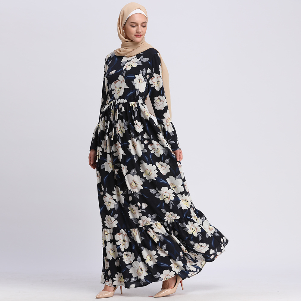 Islamic Dubai Elegant Arabic Maxi Dresses Islam New Modest Fashion Fancy Muslim Abaya