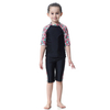  Fashion Girl Sportswear 3 Pieces Islamic Clothing Modest Muslim Fabric Full Cover Swimwear Kids 2021 Swimwear Swimsuit Burkini