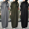  Muslim Caftan 2022 Dubai Jilbab Thobe Islamic Clothing Jalabiya Burka Kaftan Kimono Prayer Modest Women Maxi Dress Abaya