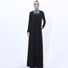 Autumn Cotton Knitting Simple Big Swing Dress Tassel Drill Muslim Female Basic Robe Spot Cross-border