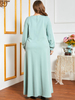  2022 Arabic Women Modern Dubai Modest Kaftan Burqa Muslim Islamic Clothing Burka Jilbab Prayer Jalabiya Thobe Maxi Dress Abaya