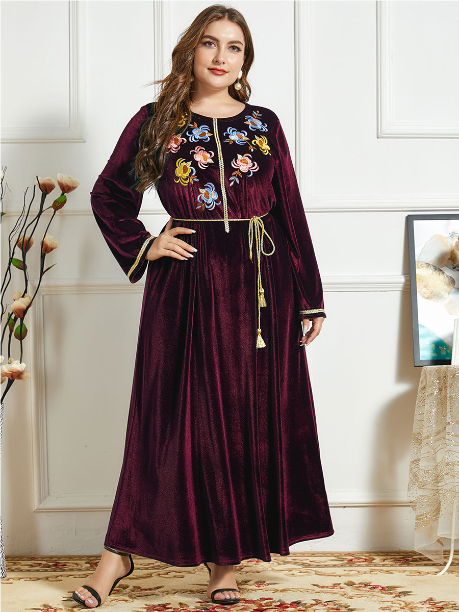  Arabic Muslim Cotton Jalabiya Women Plus Size Burka Thobe Burqa Jilbab Modern Fashion Kaftan Modest Dubai 2022 Printing Islamic Clothing Maxi Dress Abaya