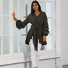 2022 New Design Islamic Dubai Modern Modest Arabic Malaysia Women Casual Shirt