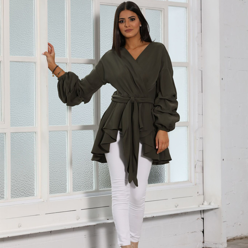 2022 New Design Islamic Dubai Modern Modest Arabic Malaysia Women Casual Shirt