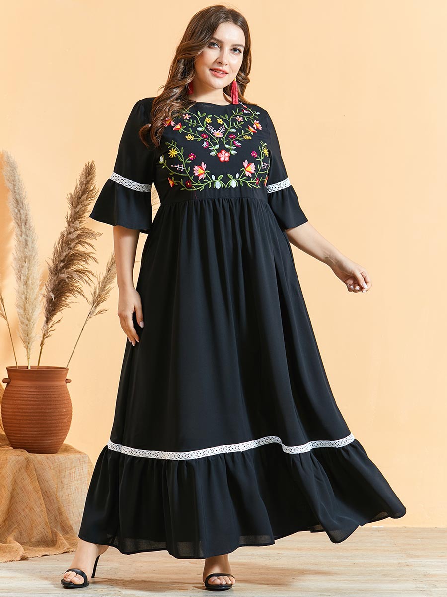  Prayer Clothes Turkish Robe Femme Musulman Dubai Embroidery Modest Borka Women Vetement Femme Vêtements Islamic Clothing Kebaya Maleisie Maxi Dress Abaya