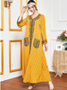  Prayer Clothes Embroidery Dubai Robe Femme Musulman Vêtements Modest Vetement Femme Borka Turkish Women Kebaya Maleisie Islamic Clothing Maxi Dress Abaya