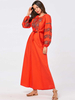  Modest Robe Femme Musulman Islamic Clothing Borka Turkish Prayer Clothes Women Vetement Femme Embroidery Kebaya Maleisie Dubai Vêtements Maxi Dress Abaya