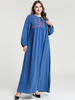  Vêtements Dubai Turkish Prayer Clothes Vetement Femme Modest Embroidery Women Robe Femme Musulman Islamic Clothing Borka Kebaya Maleisie Maxi Dress Abaya