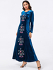  Dubai Embroidery Turkish Women Borka Vêtements Islamic Clothing Modest Robe Femme Musulman Prayer Clothes Vetement Femme Kebaya Maleisie Maxi Dress Abaya