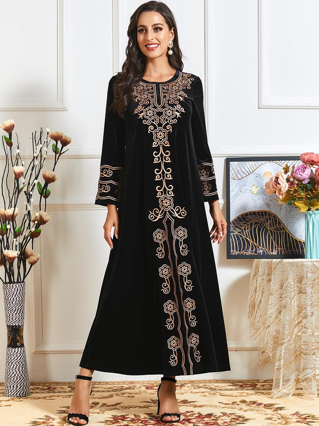  Kaftan 2022 Burka Turkish Plus Size Women Hijabi Arabic Islamic Clothing Modest Burqa Musulmane Vetements Modern Muslim Dubai Fashion Femme Maxi Dress Abaya