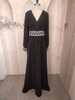 2022 New Middle Eastern Simple V-neck High Waist Shows Thin And Elegant Temperament Muslim Long Dress Abaya