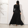2022 New Muslim Middle East Elegant Long Dress with Beaded Pattern Abaya