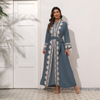 2022 New Muslim Embroidered Lace Tie Arab Middle East Elegant Two-piece Set