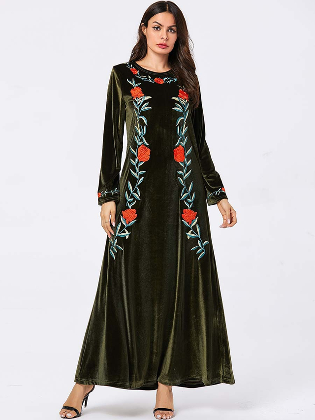  Burka Hijabi Islamic Clothing Muslim Arabic Vetements Modest Dubai Turkish Kaftan Musulmane Modern Femme 2022 Women Fashion Burqa Maxi Dress Abaya