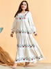  Robe Femme Musulman Borka Embroidery Kebaya Maleisie Women Vetement Femme Islamic Clothing Modest Prayer Clothes Turkish Vêtements Dubai Maxi Dress Abaya