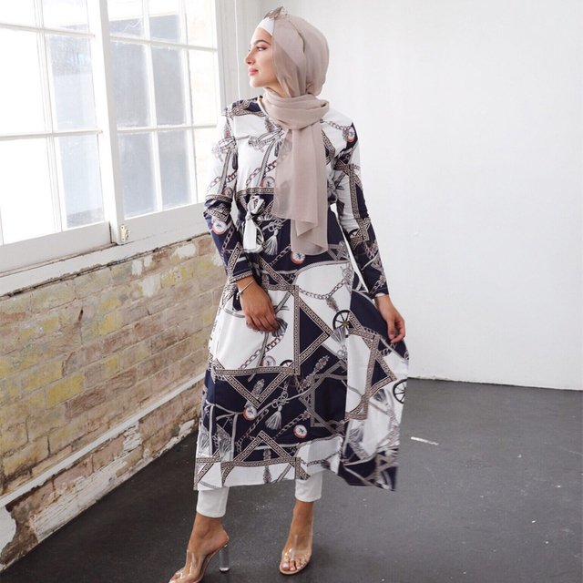 Arabic Malaysia Islamic Robe 2022 Modern Women Salwar Kameez Casual Design New Design Abaya