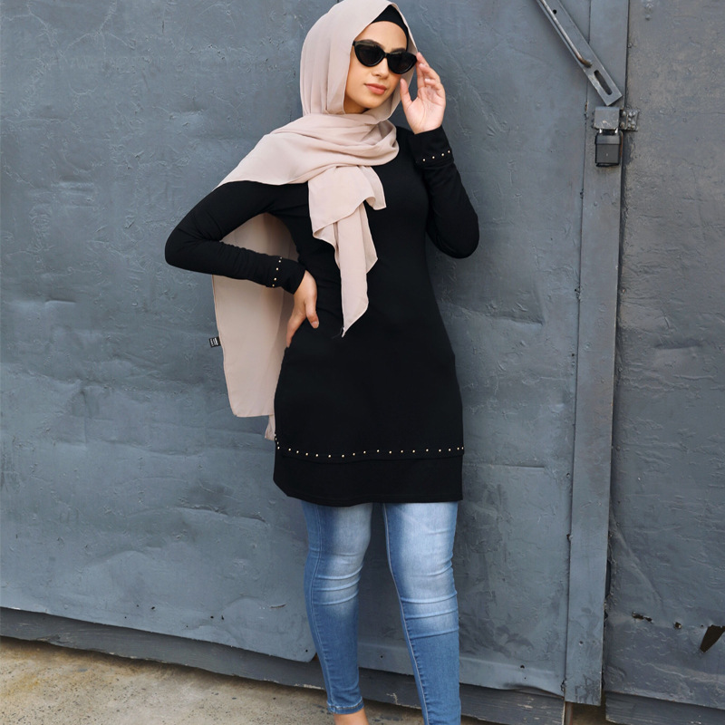 Modern Ladies Arabic Women Dubai Casual Arabian Modest New Design 2022 Islamic Shirt