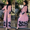  Open Abaya Kimono Modest Robe Dubai Fashion Morocco Islamic Clothing Muslim Burka 2022 Turkish Arab Jalabiya Kaftan Women Maxi Dress Open Abaya