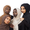 Autumn/winter New Style Cotton And Linen Wrinkled Headscarf Hair Fringe Ladies Long Scarf Scarf Spot Hair