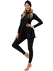 Wholesale Plus Size Muslim Lady Islamic Women's Modest Fashion Swimwear Burkini