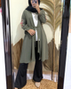  Arab Islamic Clothing 2022 Turkish Modest Jalabiya Robe Dubai Kimono Kaftan Burka Morocco Muslim Fashion Women Maxi Dress Open Abaya