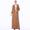 autumn and winter new one-button long coat Muslim women's long-sleeved warm and thin coat for export
