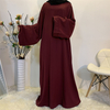  Burka Dubai Fashion Islamic Clothing 2022 Kimono Morocco Women Robe Kaftan Jalabiya Arab Modest Hijab Muslim Jilbab Maxi Dress Prayer Abaya