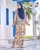 SIPO Eid New Design Premium Quality Flower Designbaju Kurung Malaysia Pahang Musulmane Colorful Women Set Modern Baju Kurung
